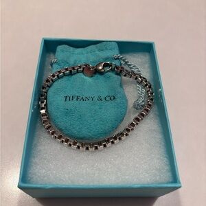 Tiffany & Co. Sterling Silver Venetian Box Chain.